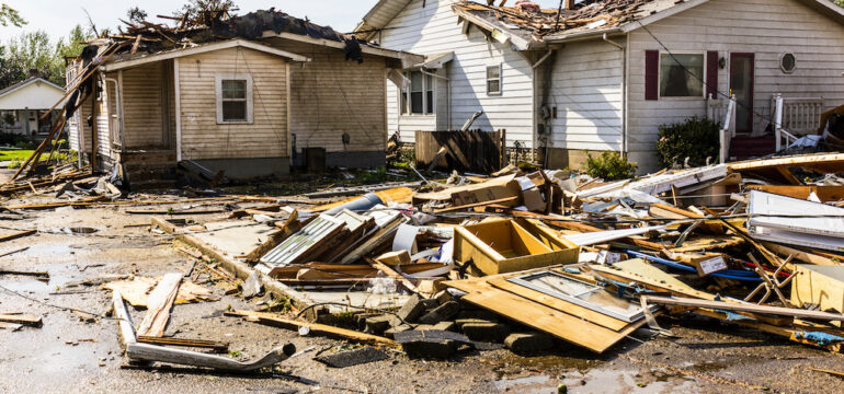 Tornado disaster photo. Apply for FEMA aid after a natural disaster.