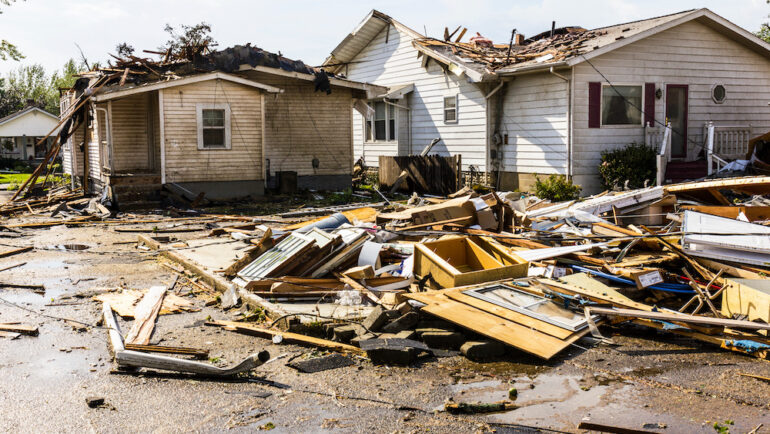 Tornado disaster photo. Apply for FEMA aid after a natural disaster.